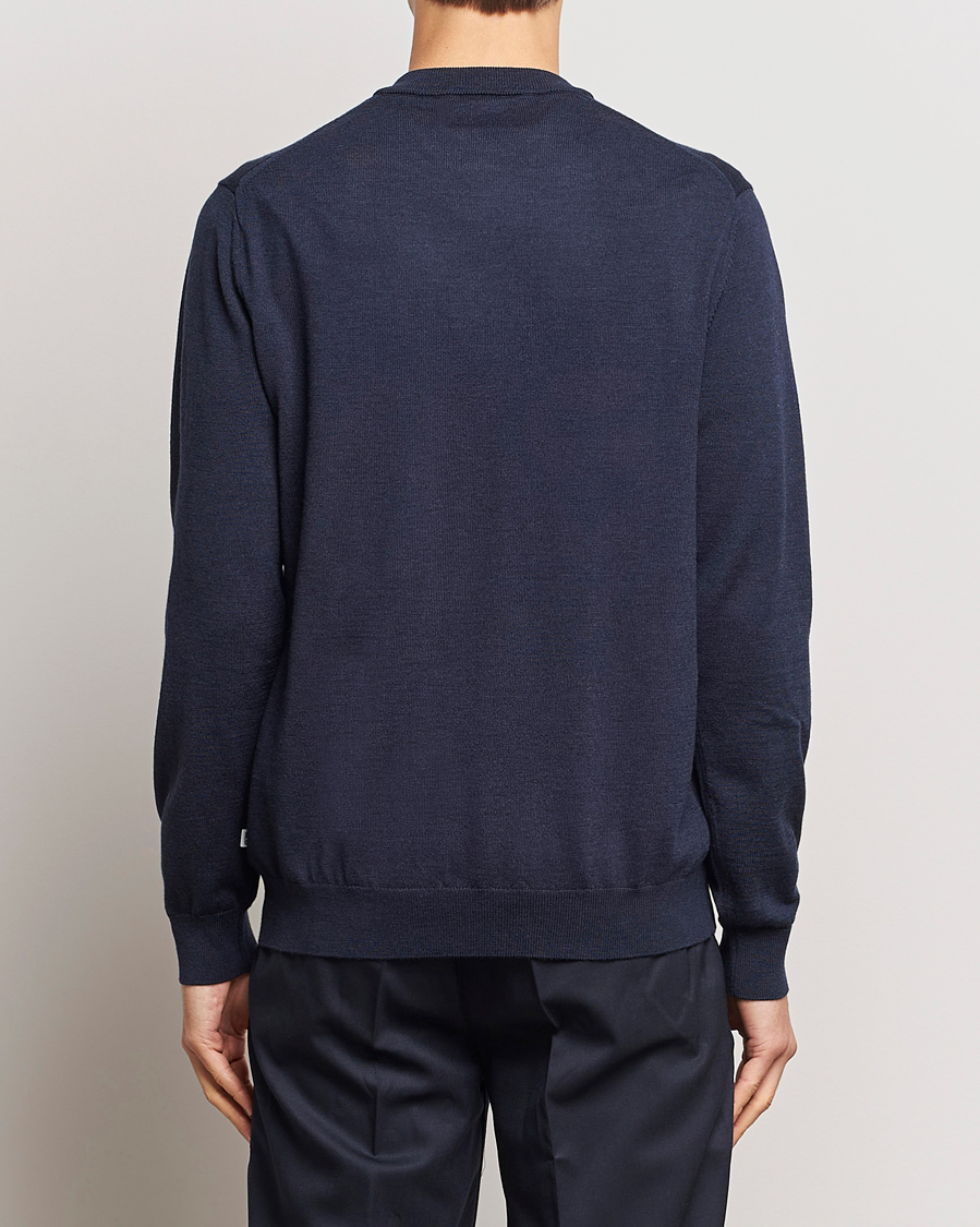 Homme | Pulls Et Tricots | NN07 | Sergio V-Neck Pullover Navy Melange
