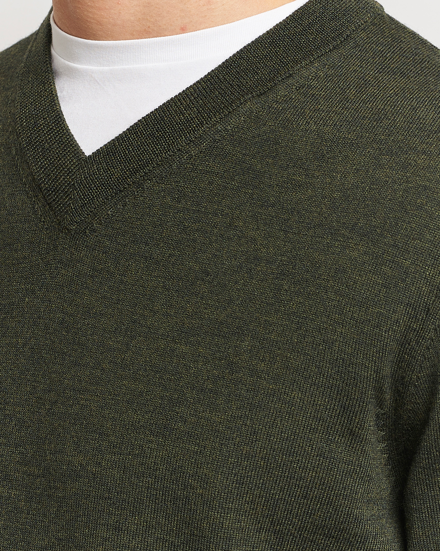 Homme | Pulls Et Tricots | NN07 | Sergio V-Neck Pullover Dark Green