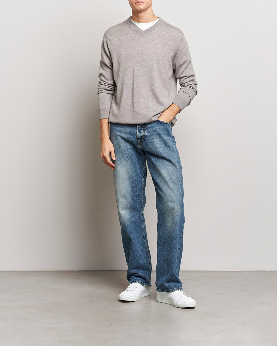 Homme | Pulls Et Tricots | NN07 | Sergio V-Neck Pullover Stone
