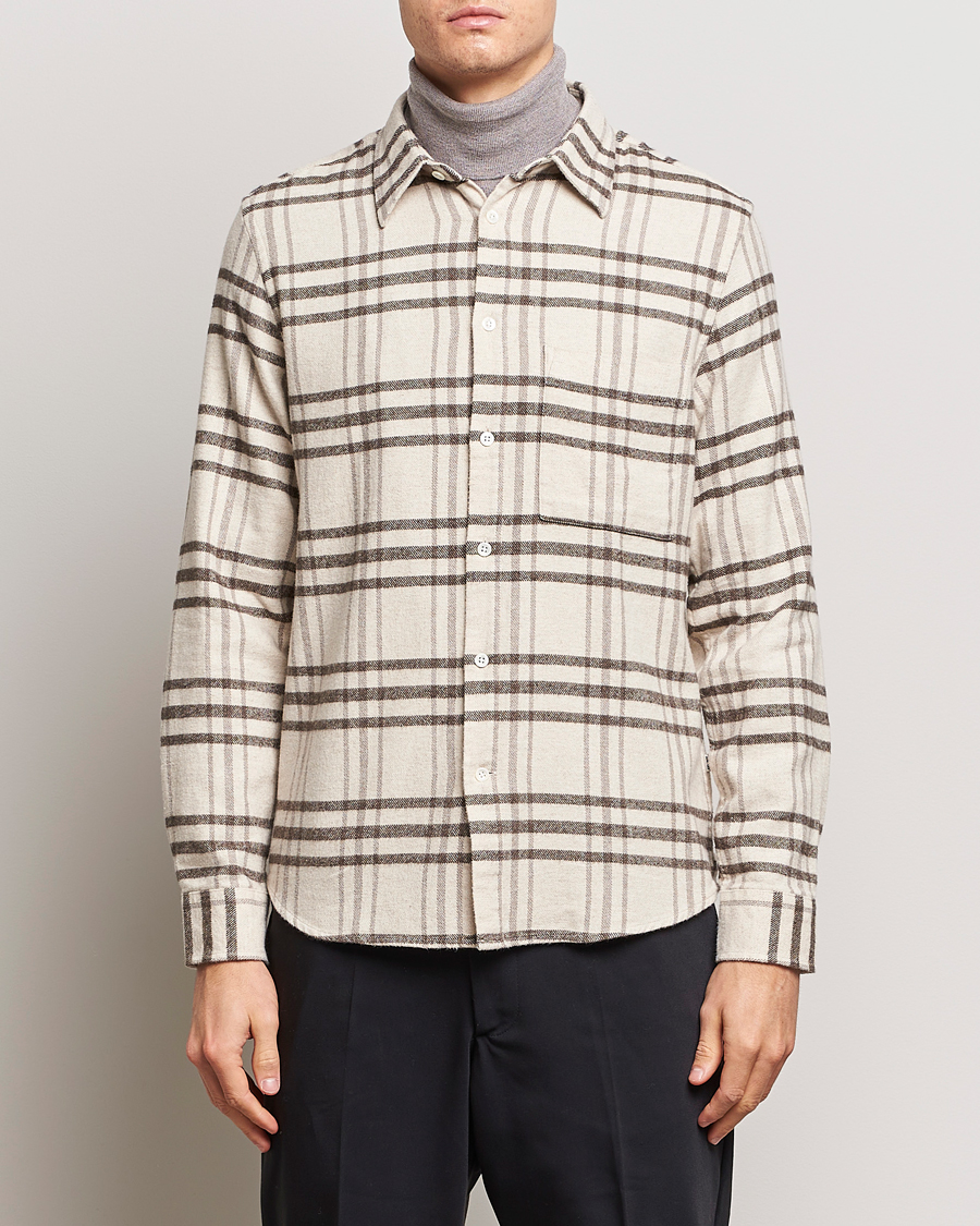 Homme | Sections | NN07 | Arne Checked Cotton Shirt Creme