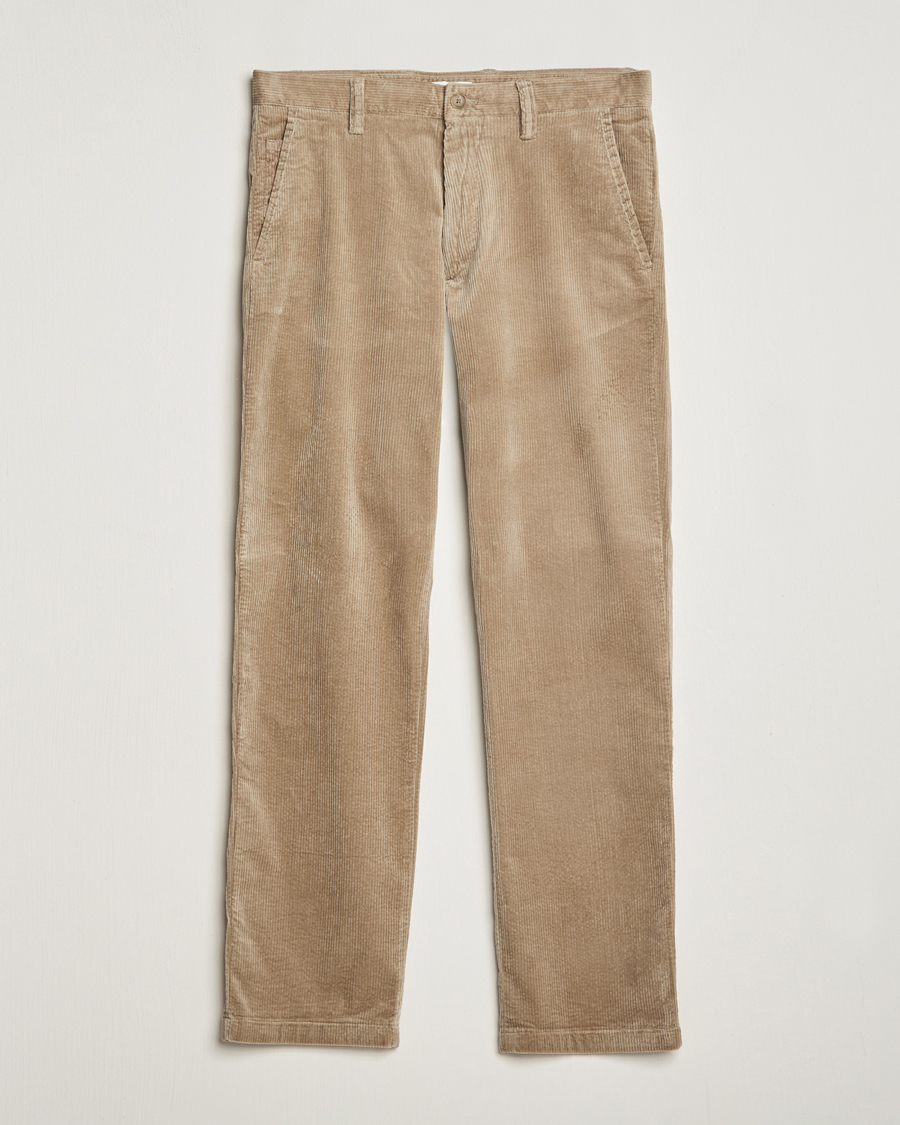 Homme | Pantalons | NN07 | Alex Straight Fit Corduroy Pants Desert Khaki