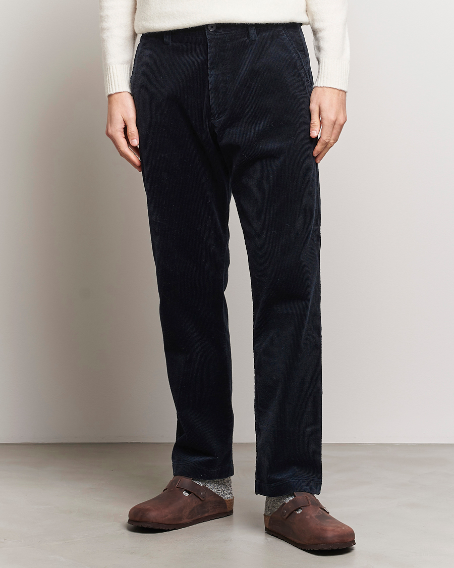 Homme | Pantalons | NN07 | Alex Regular Fit Corduroy Pants Navy Blue