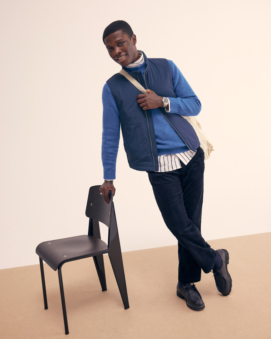 Homme | Pantalons | NN07 | Alex Regular Fit Corduroy Pants Navy Blue