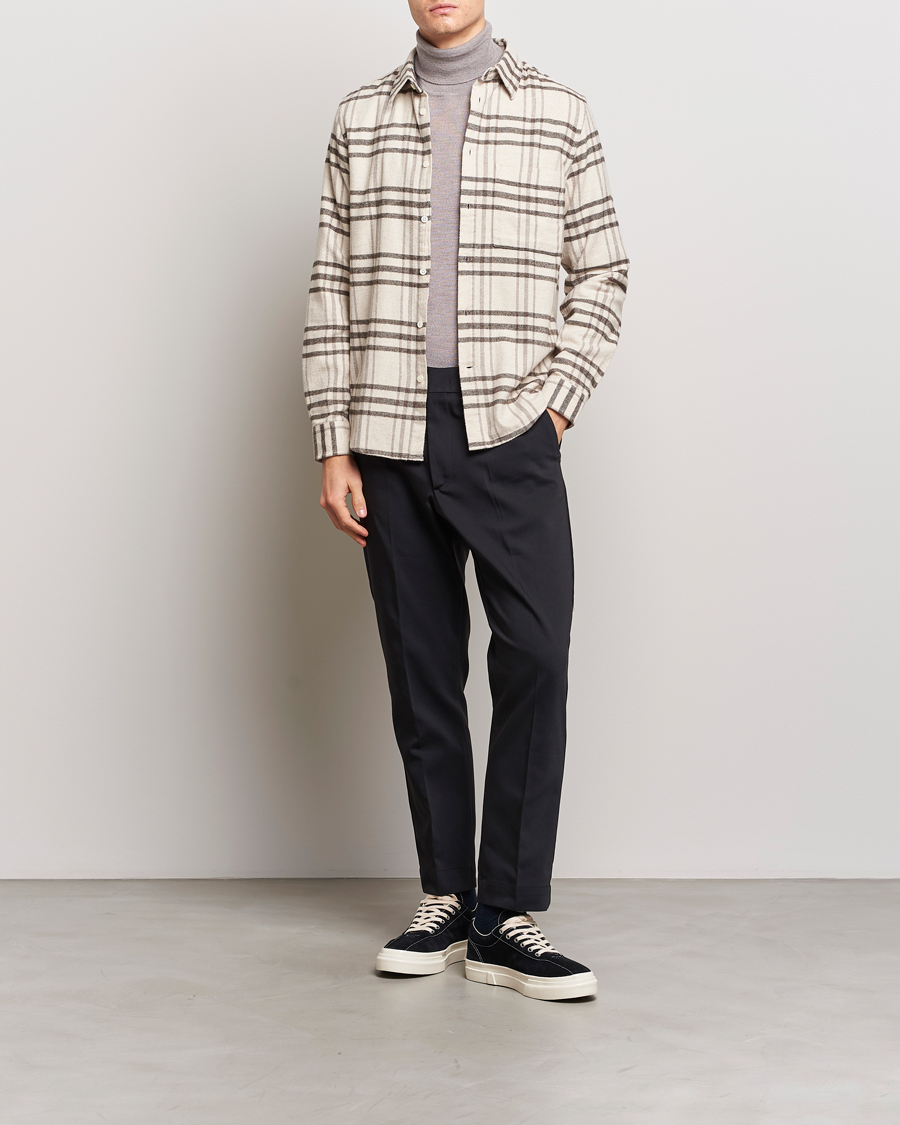 Homme | Pantalons | NN07 | Billie Cotton Drawstring Trousers Black