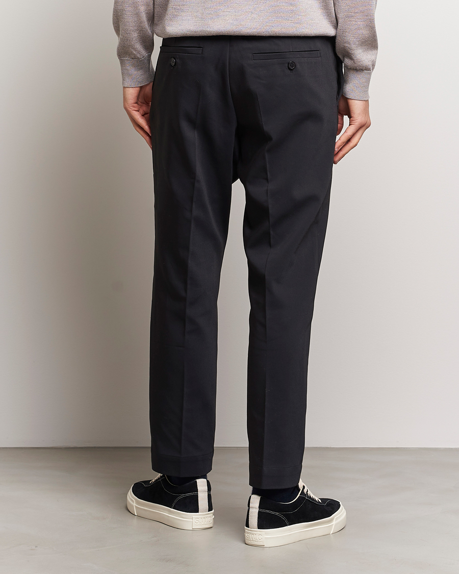 Homme | Pantalons | NN07 | Billie Cotton Drawstring Trousers Black