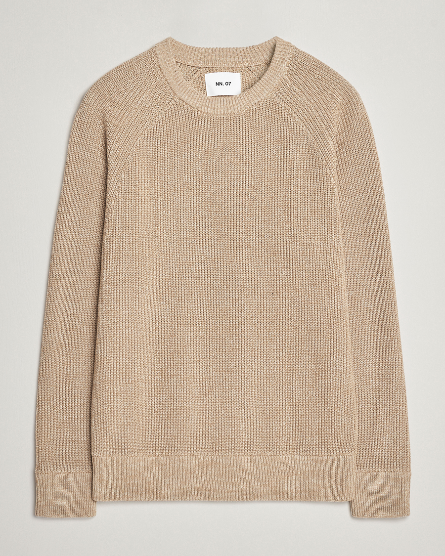 Homme | Pulls Et Tricots | NN07 | Jacobo Cotton Knitted Crew Neck Desert Khaki