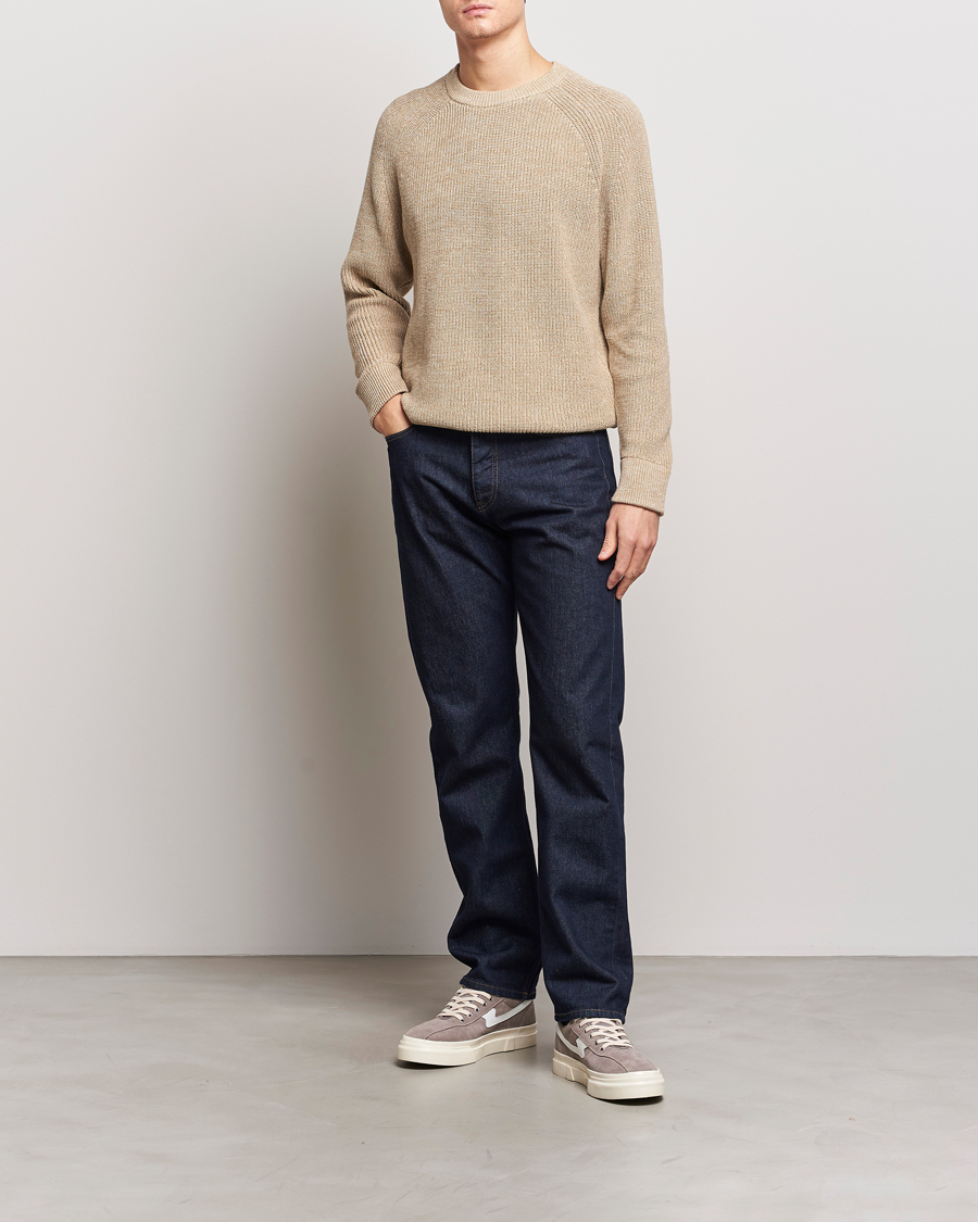 Homme | Pulls Et Tricots | NN07 | Jacobo Cotton Knitted Crew Neck Desert Khaki