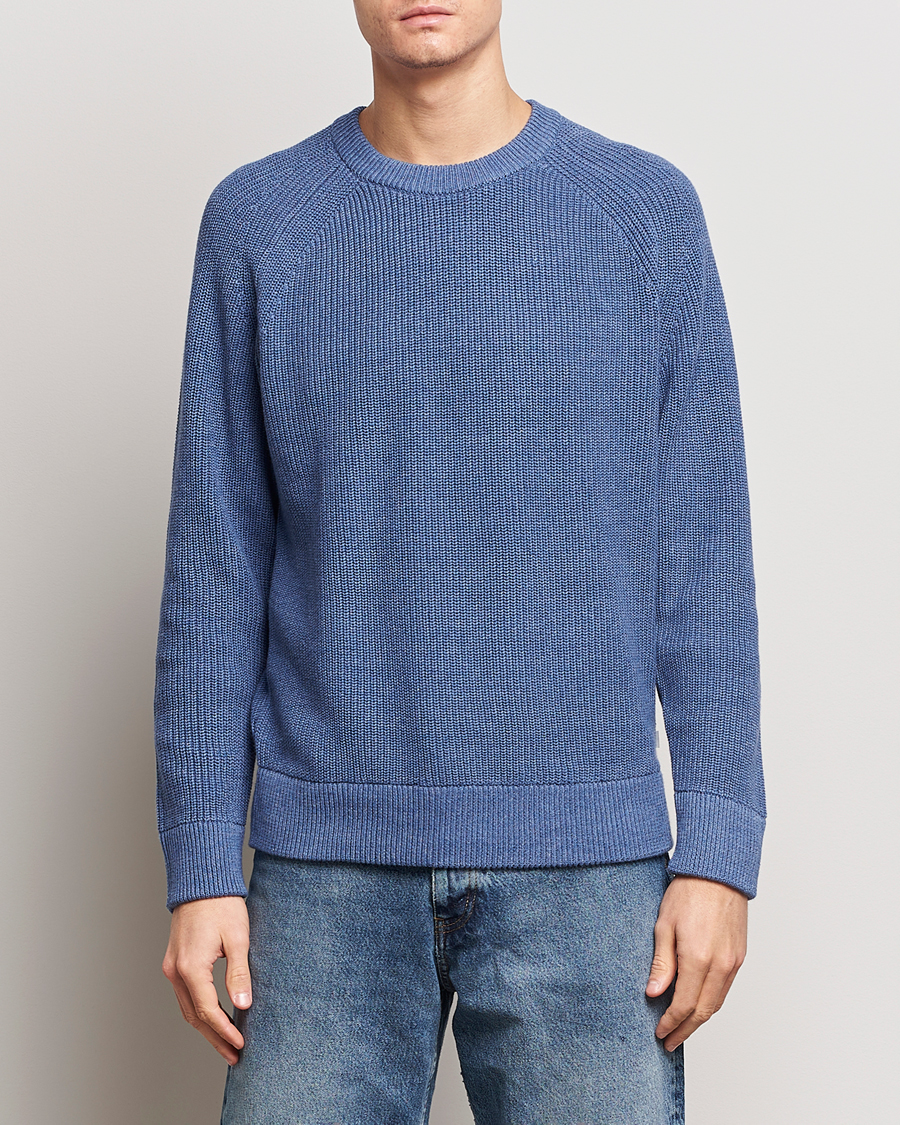 Homme | NN07 | NN07 | Jacobo Cotton Crewneck Sweater Gray Blue