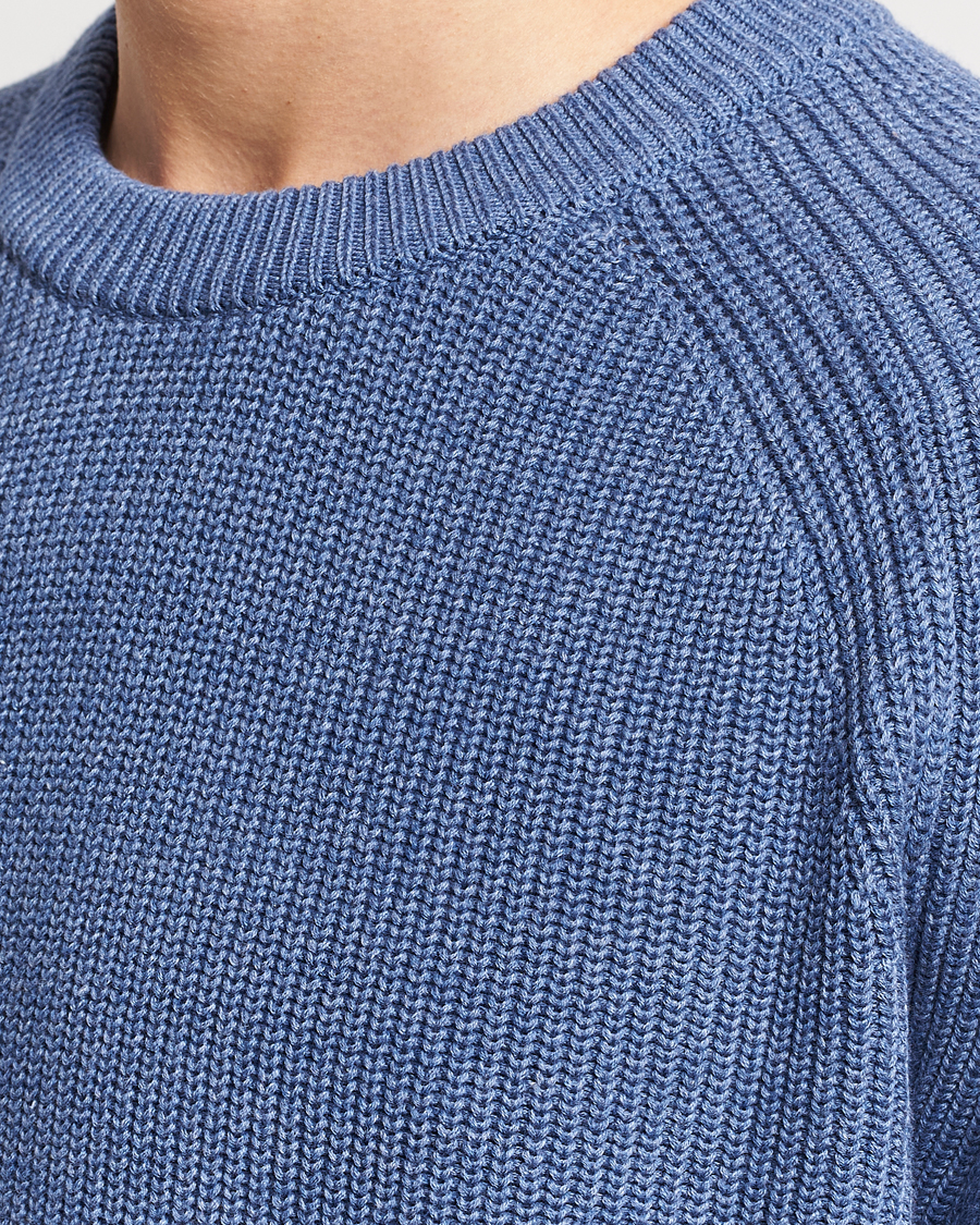 Homme | Pulls Et Tricots | NN07 | Jacobo Cotton Knitted Crew Neck Grey Blue