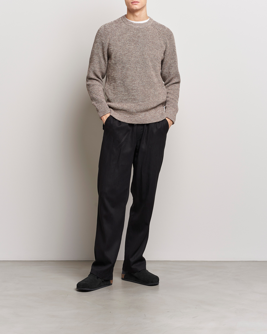 Homme | Pulls Et Tricots | NN07 | Jacobo Cotton Crewneck Sweater Iron Melange