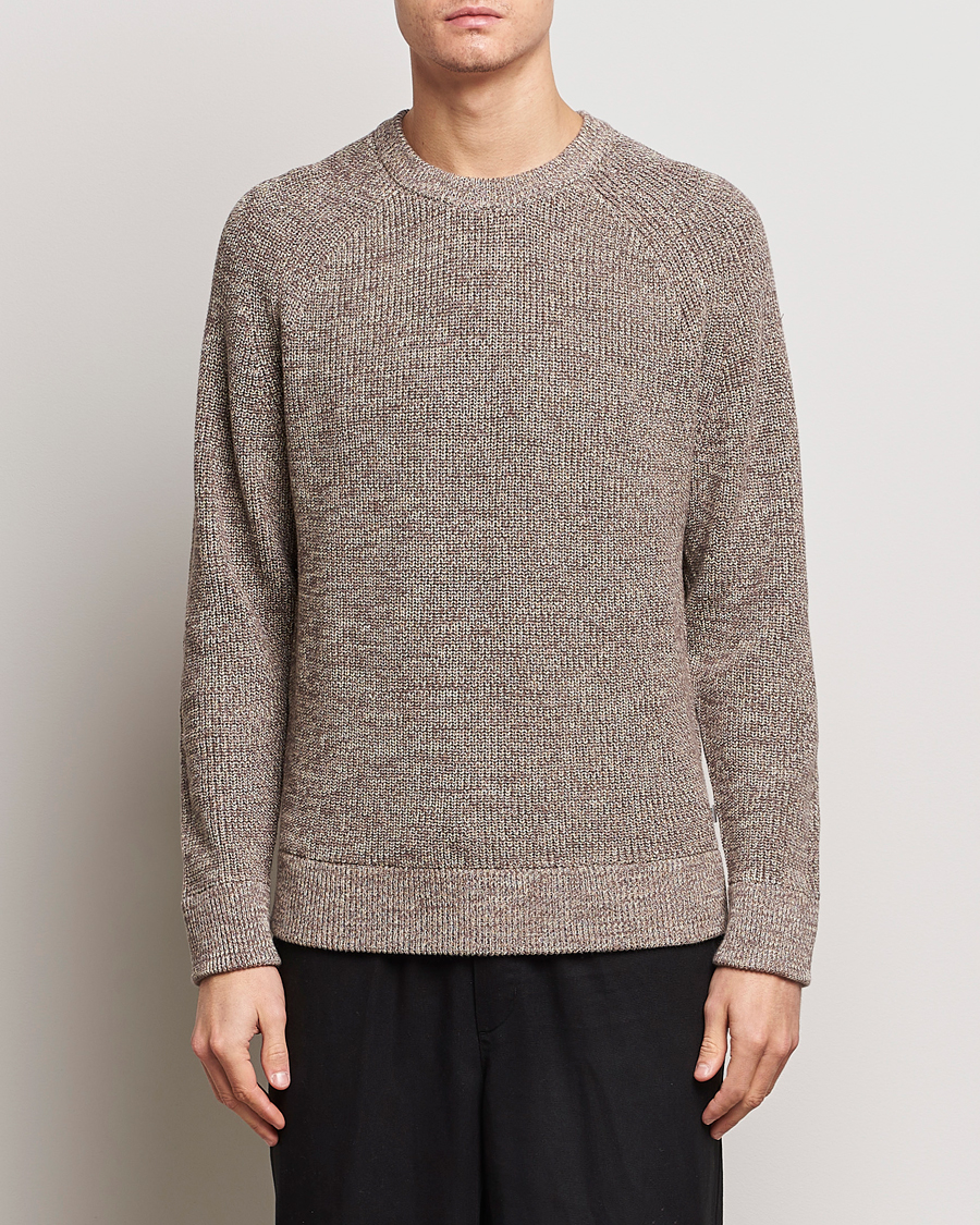 Homme | Pulls Tricotés | NN07 | Jacobo Cotton Crewneck Sweater Iron Melange
