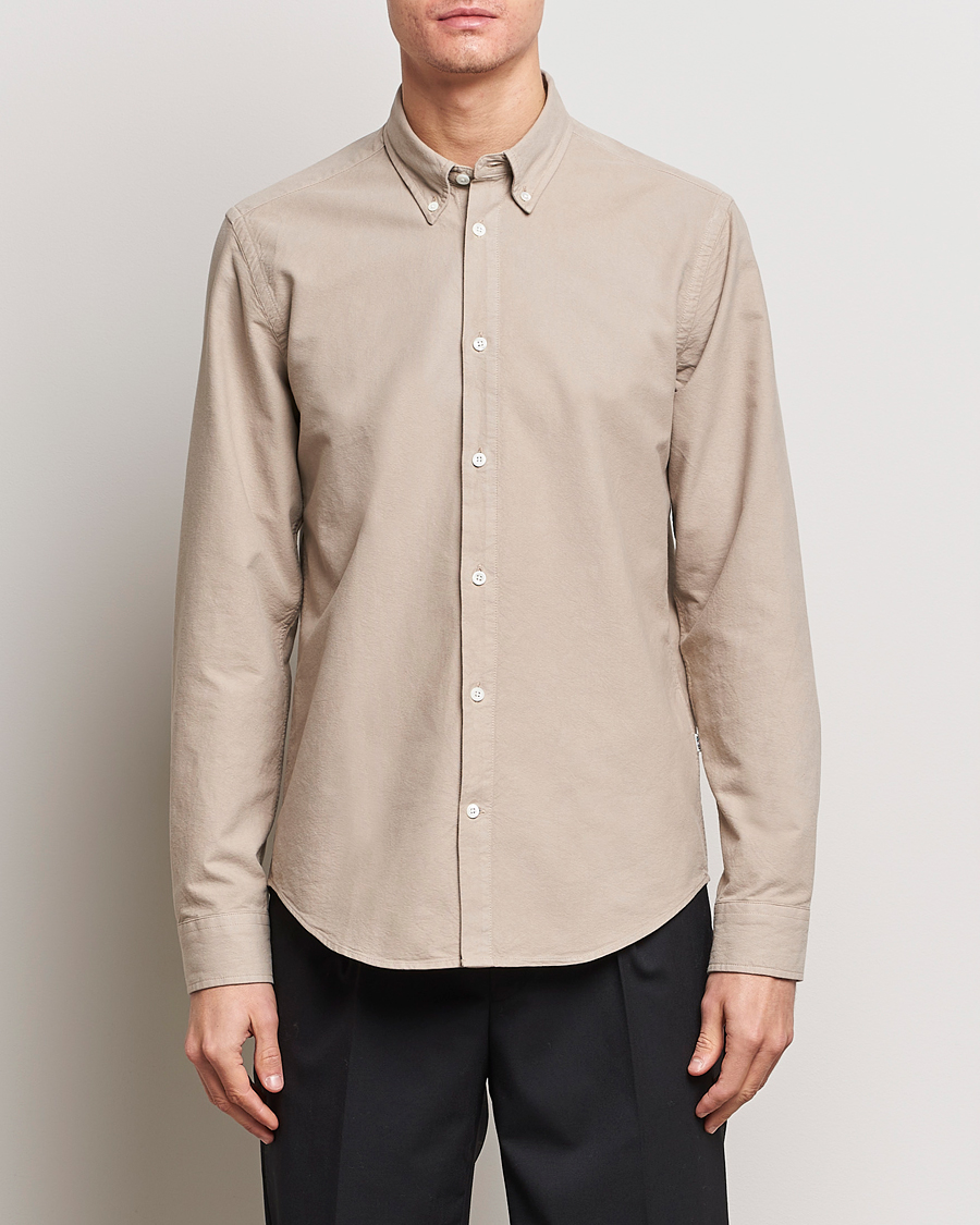 Homme | Sections | NN07 | Arne Button Down Oxford Shirt Khaki Sand