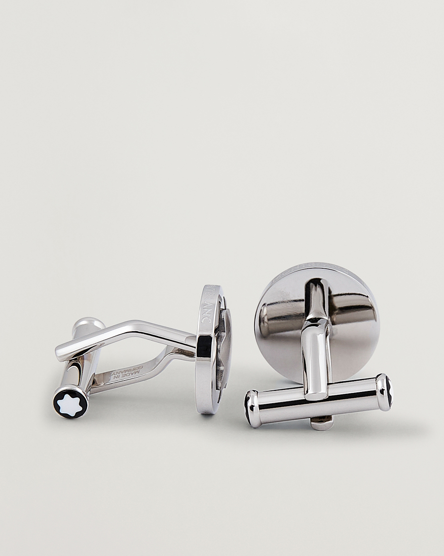 Homme | Boutons De Manchette | Montblanc | Cufflinks Steel Snowcap Onyx