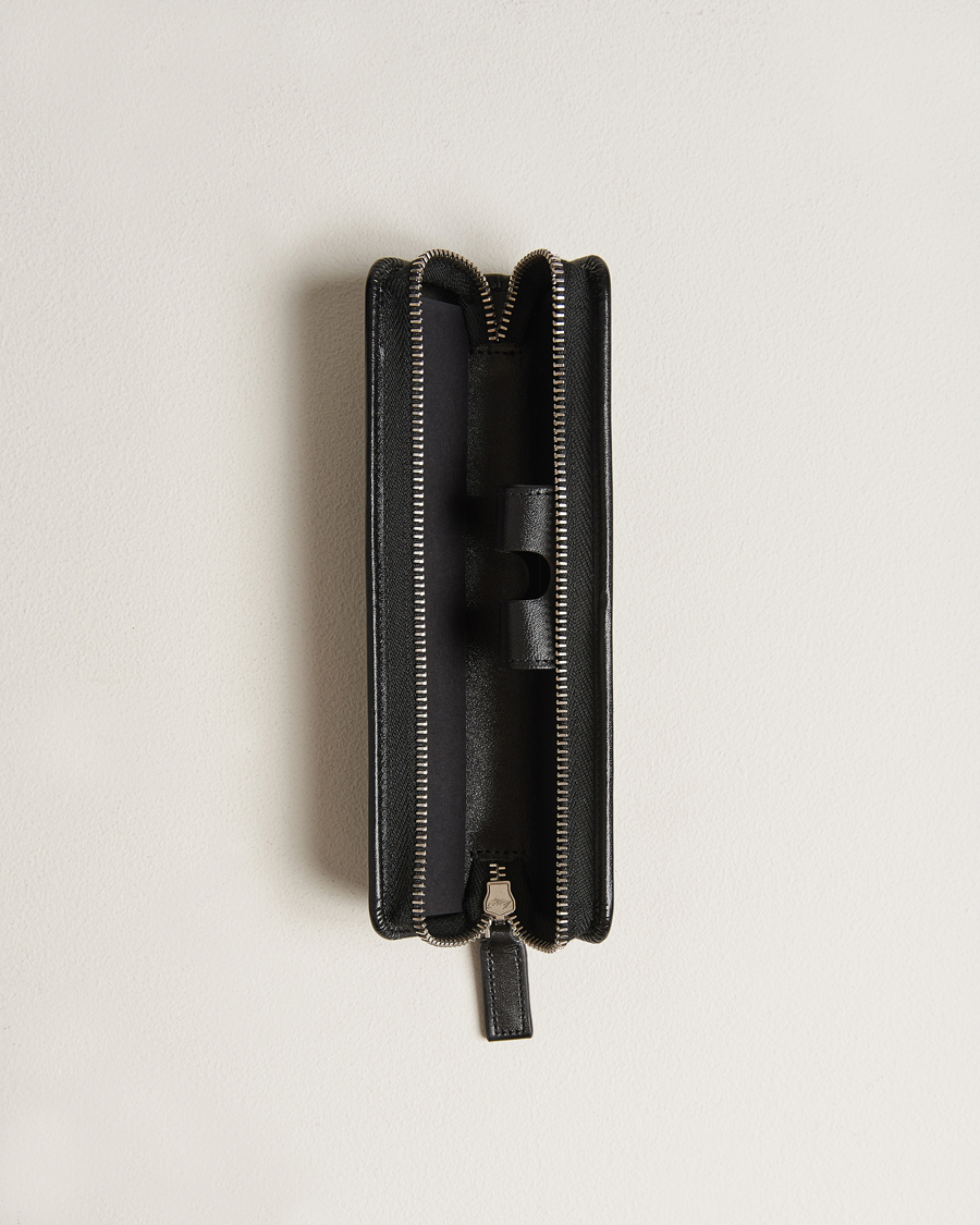 Homme | Montblanc Leather Pen Pouch w Zip Black | Montblanc | Leather Pen Pouch w Zip Black
