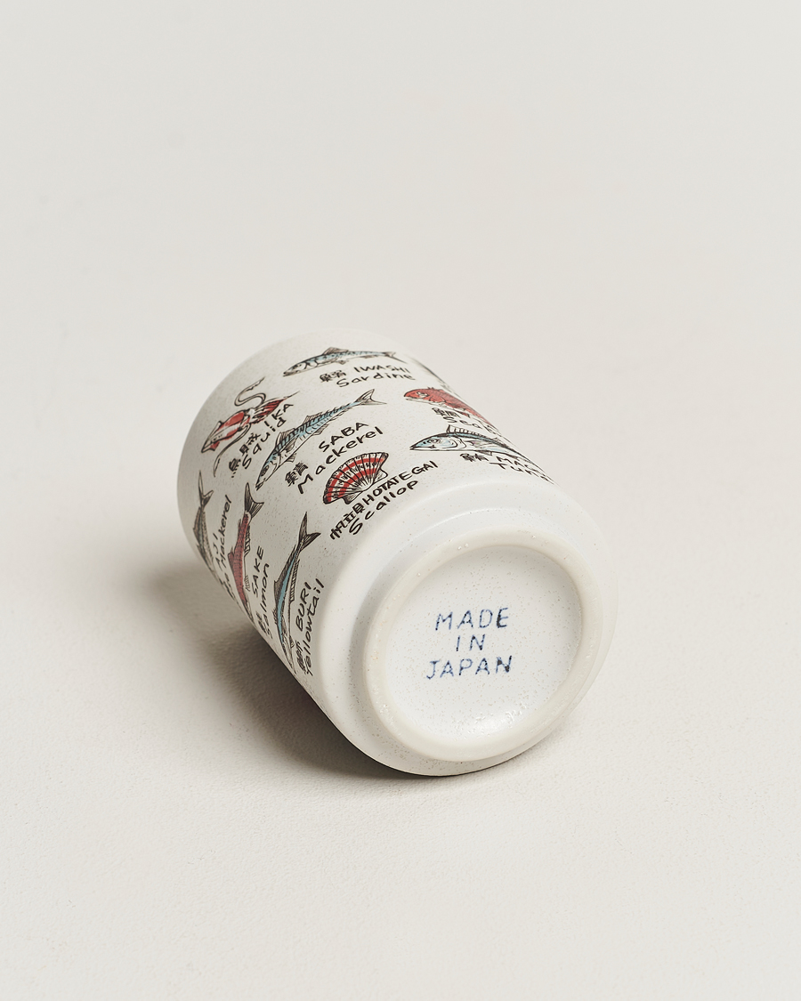 Homme | Beams Japan Ceramic Fish Sushi Cup White | Beams Japan | Ceramic Fish Sushi Cup White
