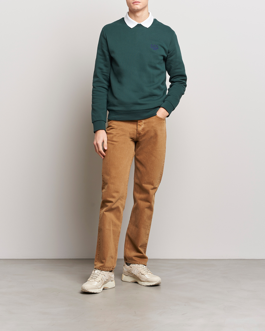 Homme | Pulls Et Tricots | A.P.C. | Rider Sweatshirt Pine Green
