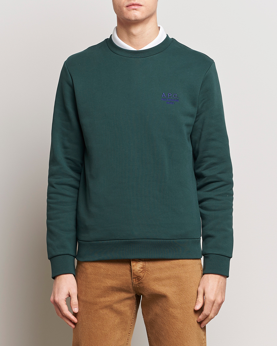 Homme | Sections | A.P.C. | Rider Sweatshirt Pine Green