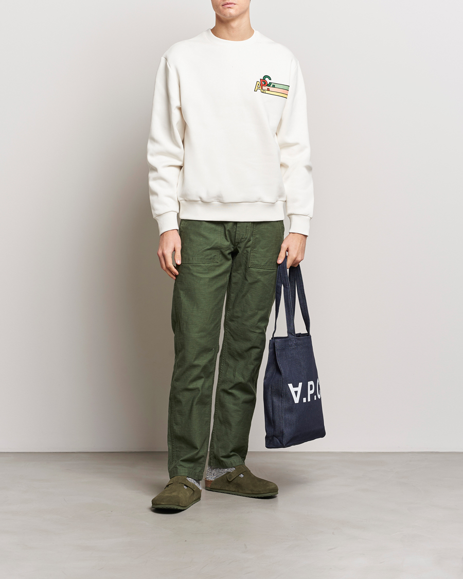 Homme | Pulls Et Tricots | A.P.C. | Spring Sweatshirt Chalk