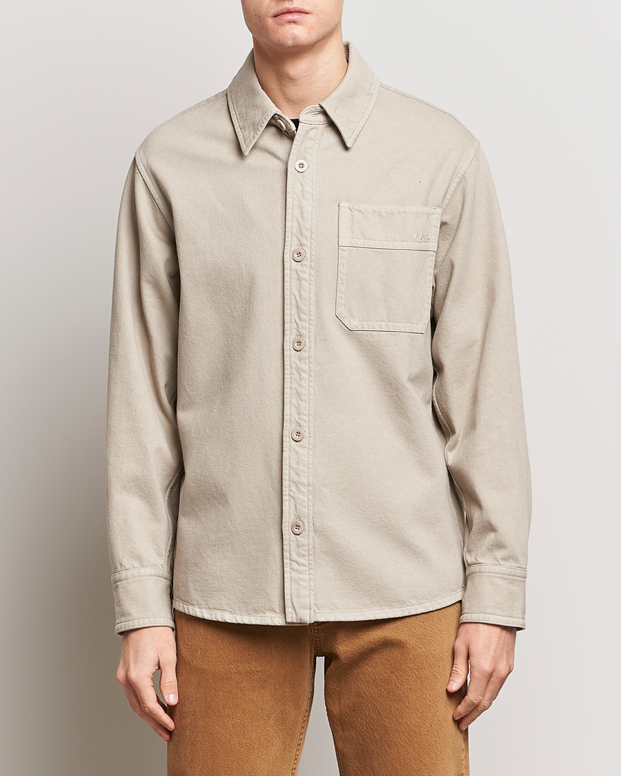 Homme | Casual | A.P.C. | Basile Denim Overshirt Taupe
