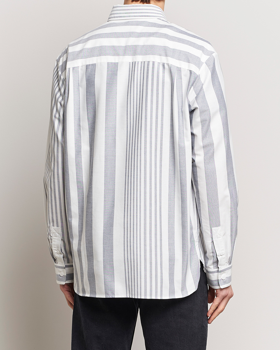 Homme | Chemises | A.P.C. | Mateo Striped Oxford Shirt Marine/White