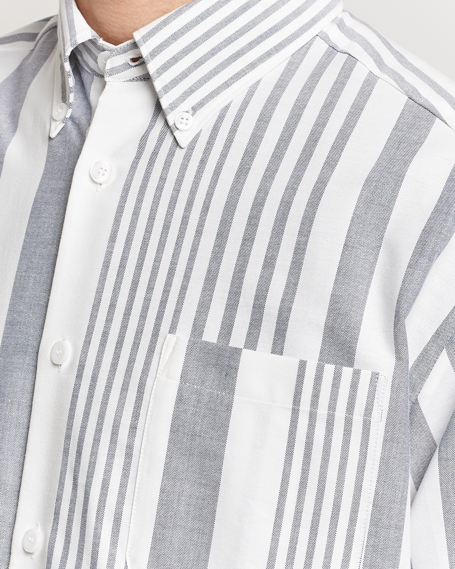 Homme | Chemises | A.P.C. | Mateo Striped Oxford Shirt Marine/White