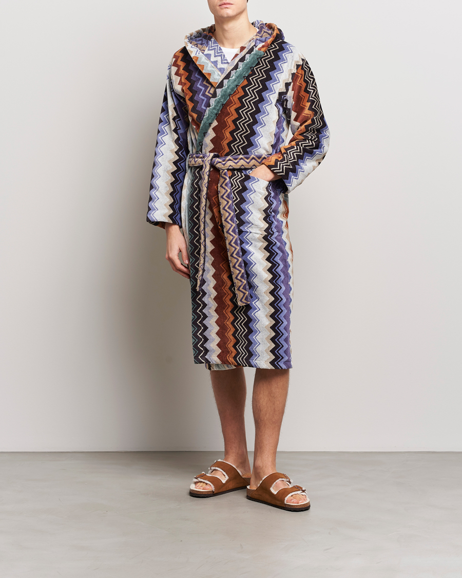 Homme | Peignoirs Et Pyjamas | Missoni Home | Giacomo Bathrobe Verde Multi