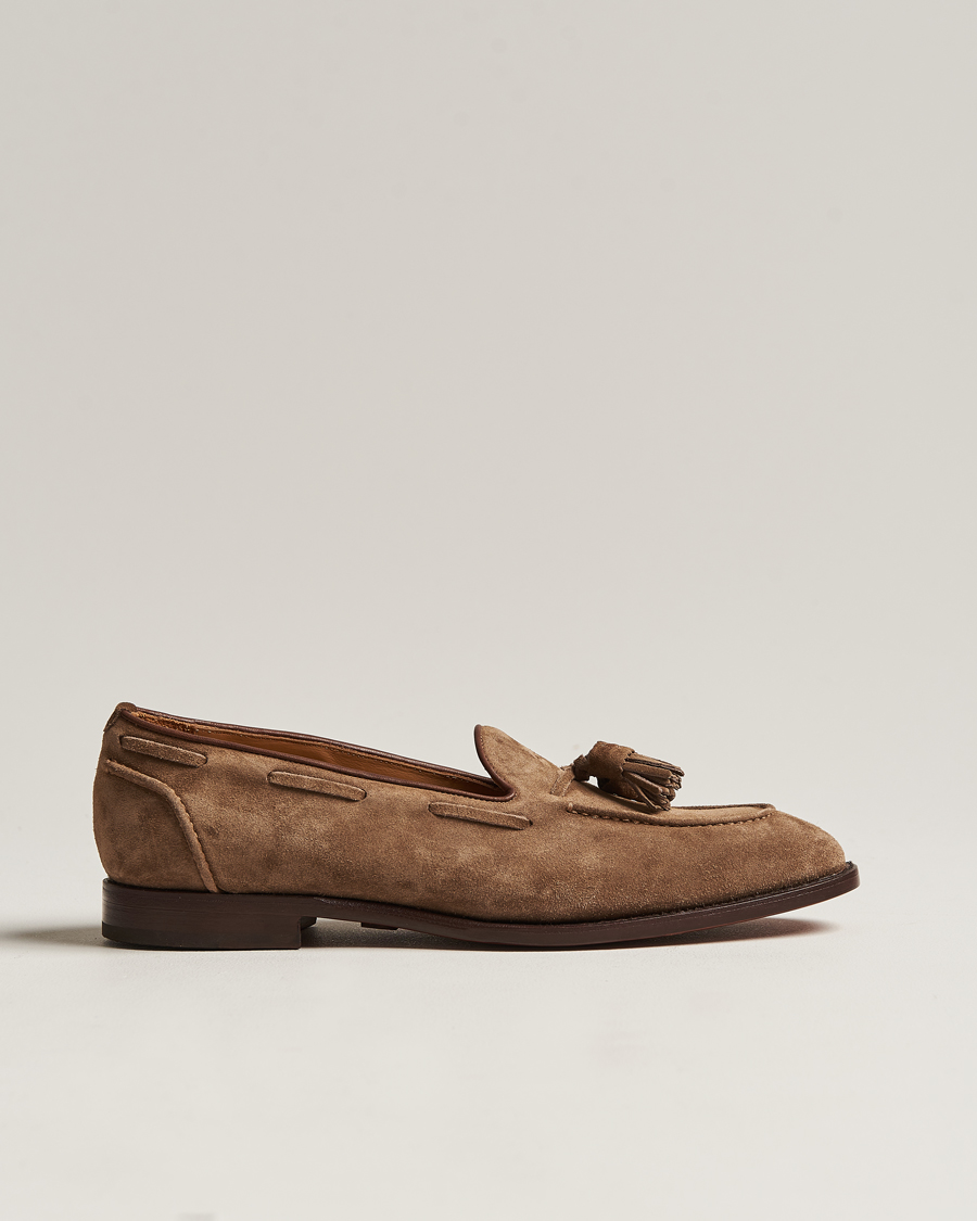 Homme | Ralph Lauren Purple Label Suede Tassel Loafers Dark Brown | Ralph Lauren Purple Label | Suede Tassel Loafers Dark Brown