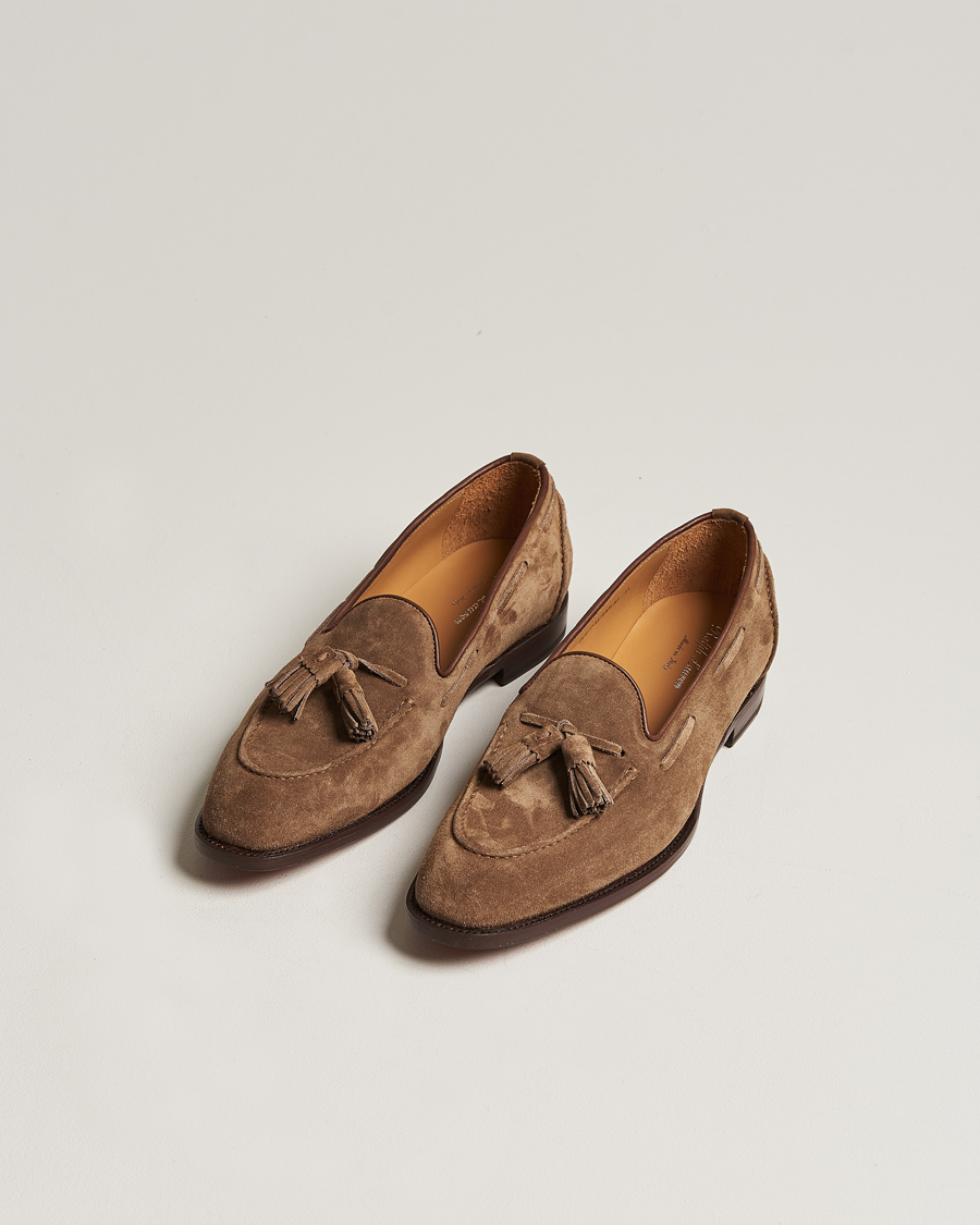 Homme | Chaussures | Ralph Lauren Purple Label | Suede Tassel Loafers Dark Brown