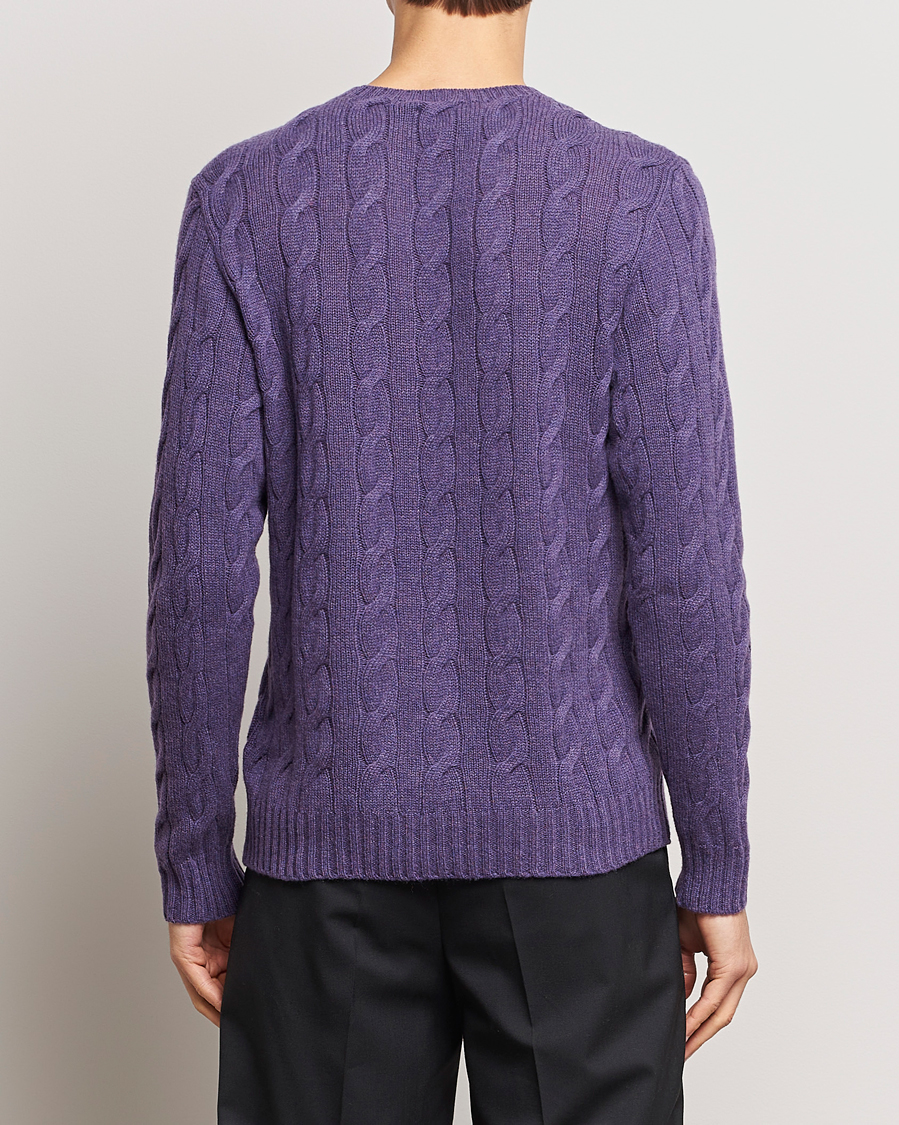Homme | Pulls Et Tricots | Ralph Lauren Purple Label | Cashmere Cable Sweater Purple Melange