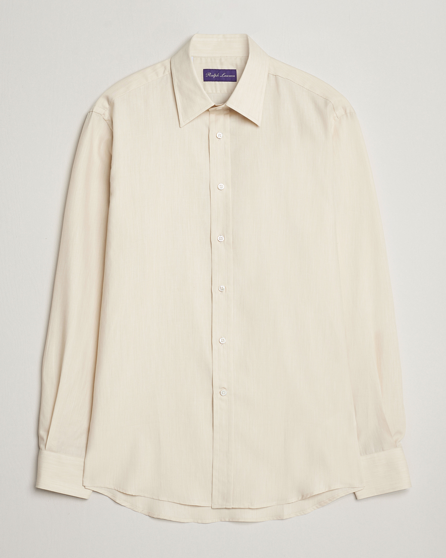 Homme | Chemises | Ralph Lauren Purple Label | Soft Cotton Shirt Cream