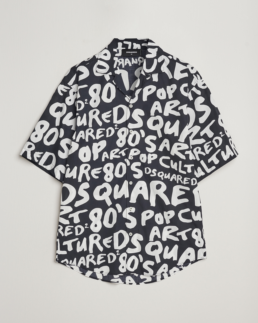 Homme | Chemises | Dsquared2 | Pop 80's Bowling Shirt Black