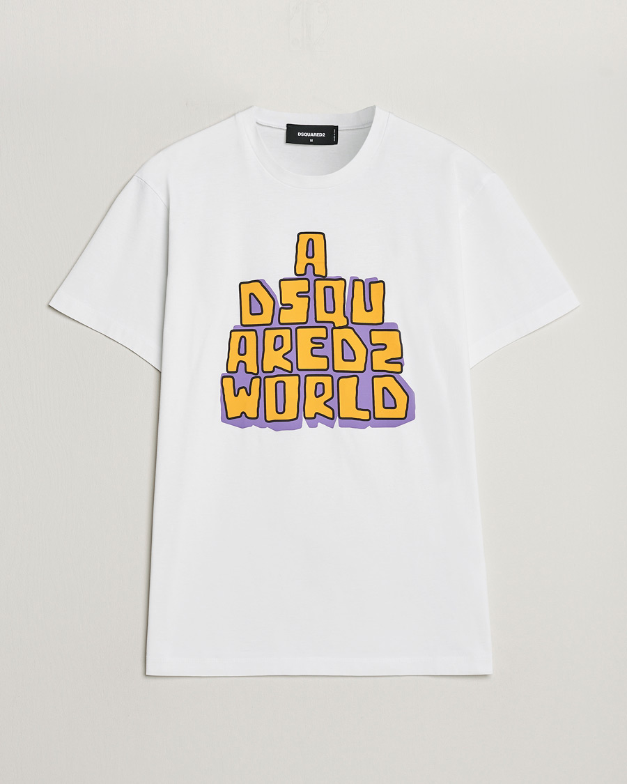 Homme | T-shirts | Dsquared2 | Cool Fit Logo Crew Neck T-Shirt White