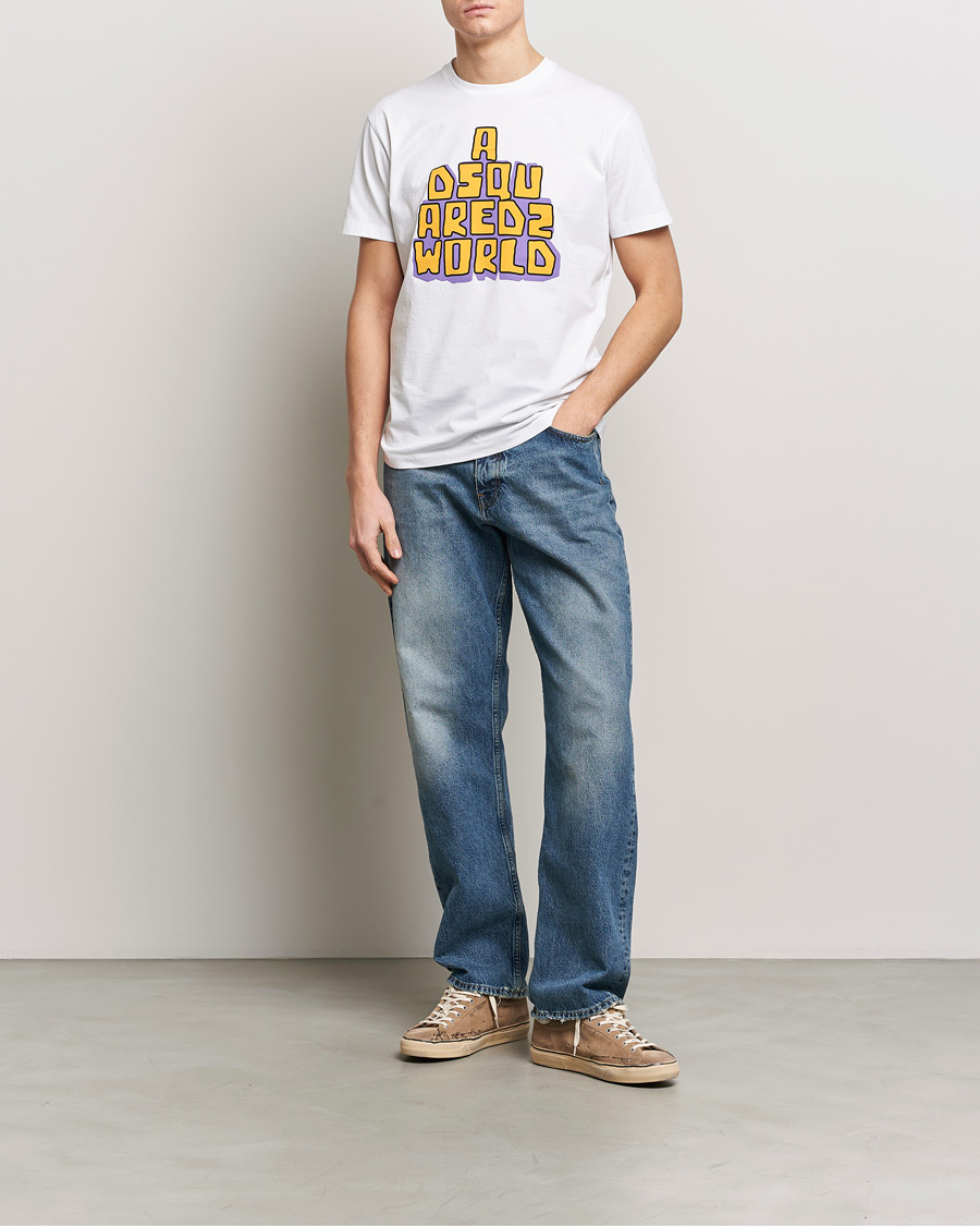 Homme | T-shirts | Dsquared2 | Cool Fit Logo Crew Neck T-Shirt White
