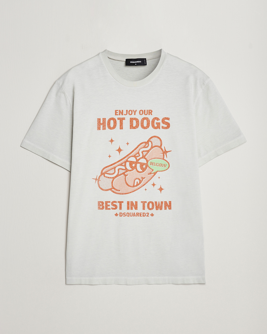 Homme | T-shirts | Dsquared2 | Regular Fit Logo Crew Neck T-Shirt Mint