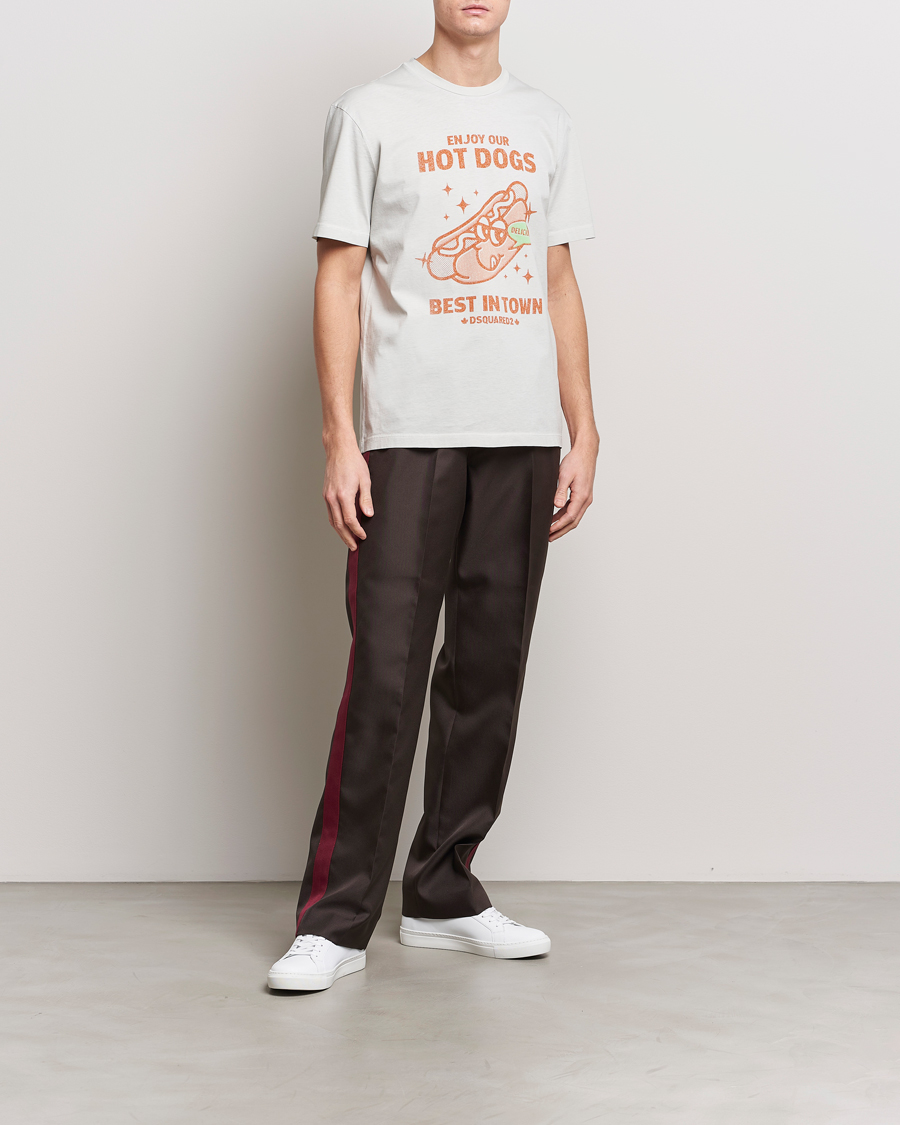 Homme | T-shirts | Dsquared2 | Regular Fit Logo Crew Neck T-Shirt Mint