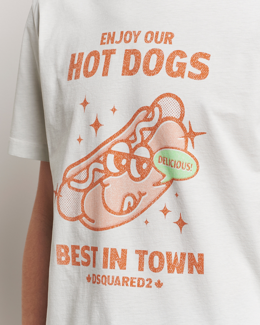 Homme | T-shirts | Dsquared2 | Regular Fit Logo Crew Neck T-Shirt Mint