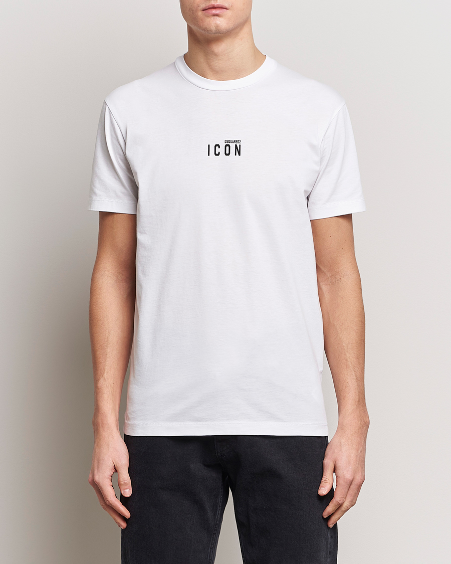 Homme | T-shirts À Manches Courtes | Dsquared2 | Icon Small Logo Crew Neck T-Shirt White
