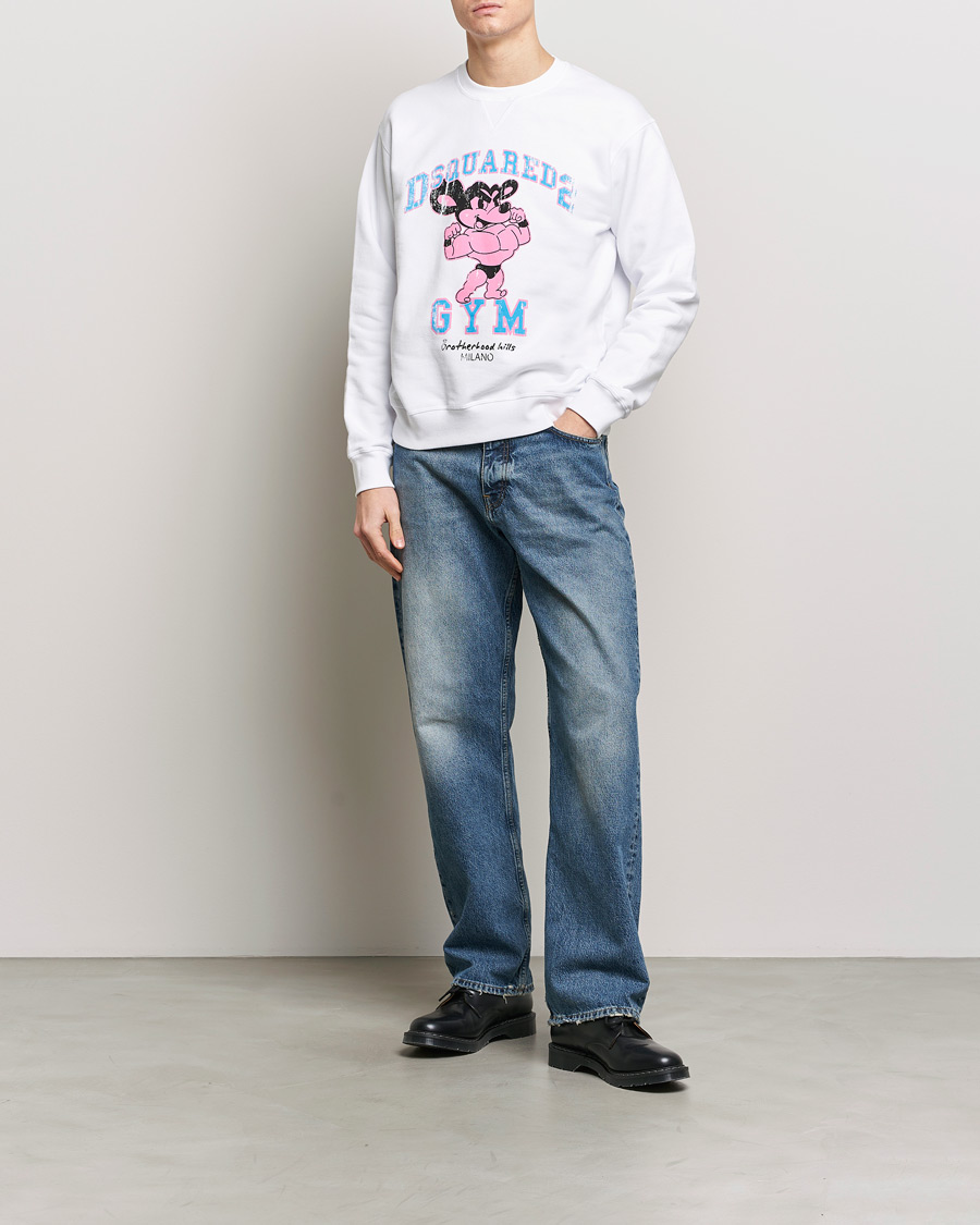 Homme | Pulls Et Tricots | Dsquared2 | Cool Fit Crew Neck Sweatshirt White