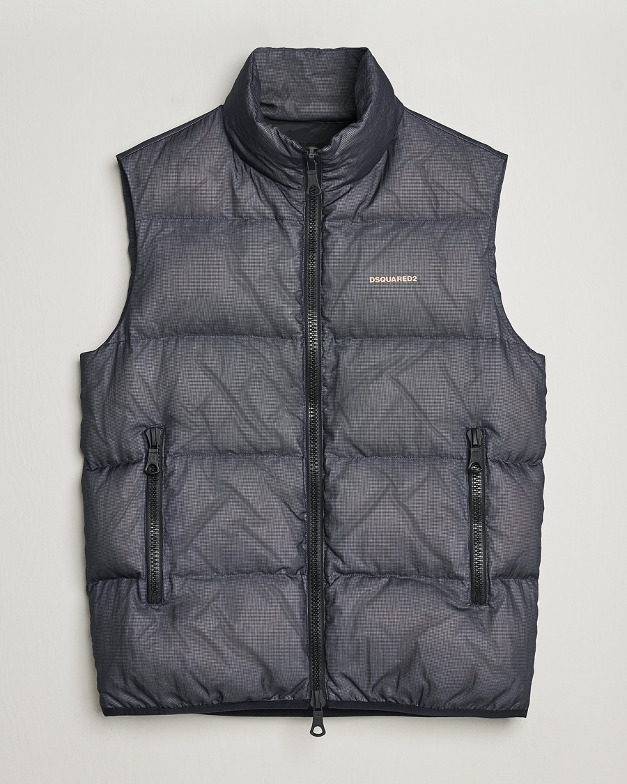 Homme | Manteaux Et Vestes | Dsquared2 | 3D Ripstop Puffer Vest Navy
