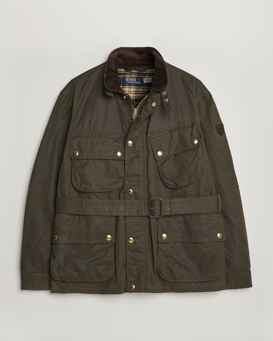 Homme | Manteaux Et Vestes | Polo Ralph Lauren | Waxed Field Jacket Oil Cloth Green