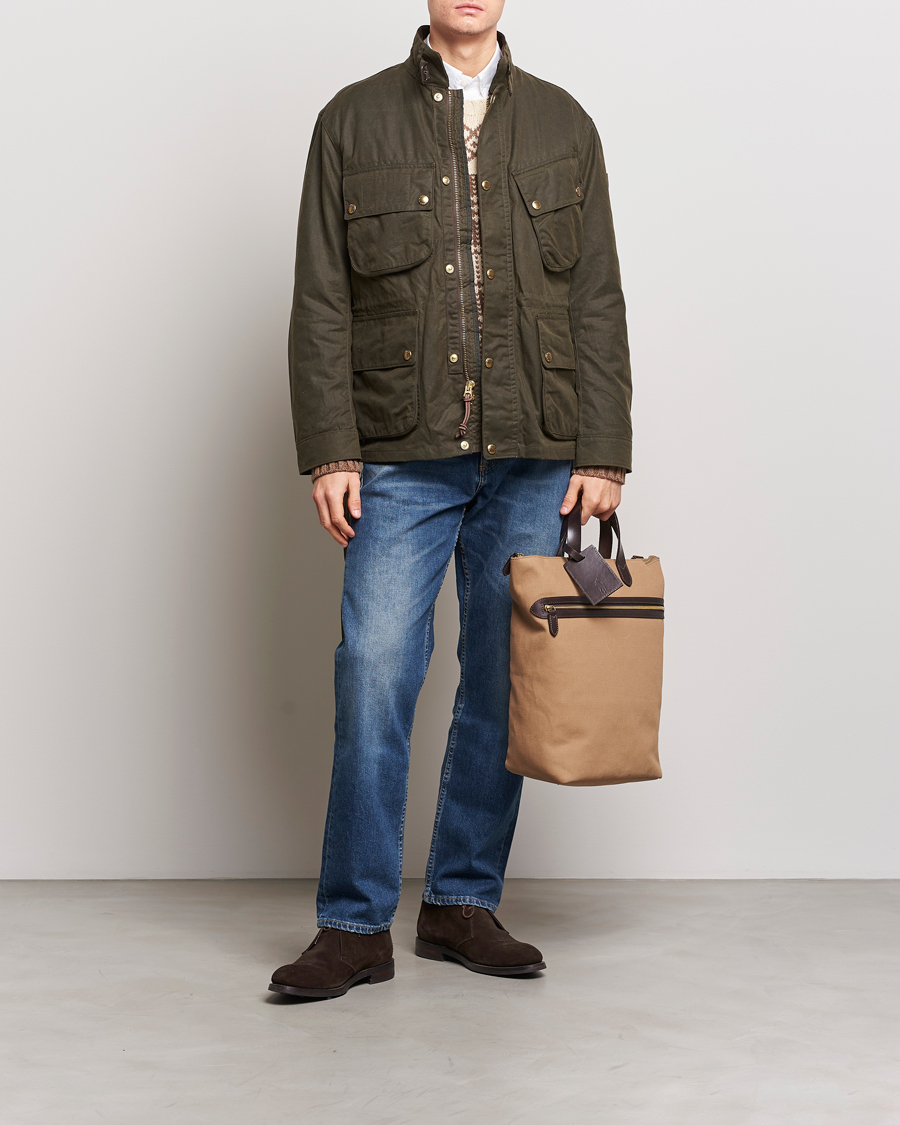 Homme | Manteaux Et Vestes | Polo Ralph Lauren | Waxed Field Jacket Oil Cloth Green
