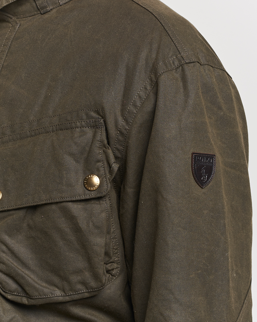 Homme | Manteaux Et Vestes | Polo Ralph Lauren | Waxed Field Jacket Oil Cloth Green