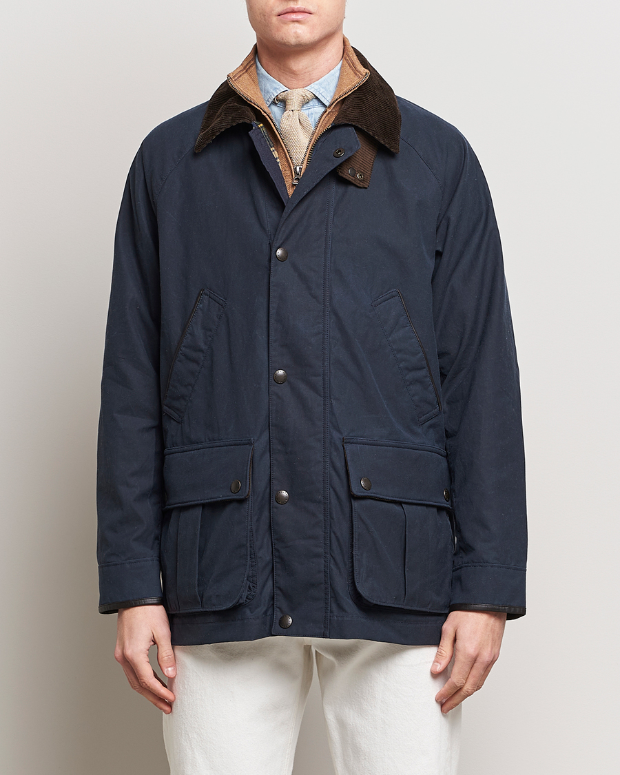 Homme | Vestes de treillis | Polo Ralph Lauren | Waxed Cotton Field Jacket Navy