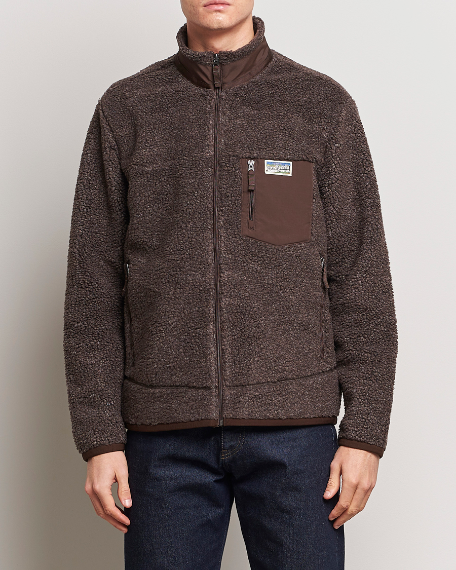 Homme |  | Polo Ralph Lauren | Hi-Pile Fleece Full-Zip Jacket Dark Beech