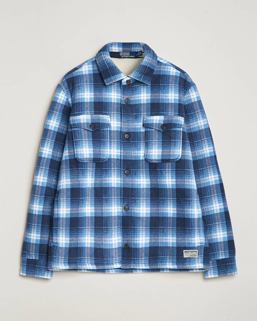 Homme | Manteaux Et Vestes | Polo Ralph Lauren | Magic Fleece Outdoor Shirt Jacket Ombre Blue