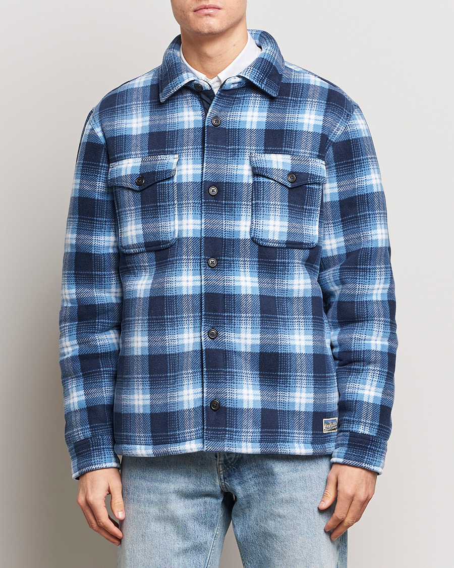 Homme | Soldes -30% | Polo Ralph Lauren | Magic Fleece Outdoor Shirt Jacket Ombre Blue