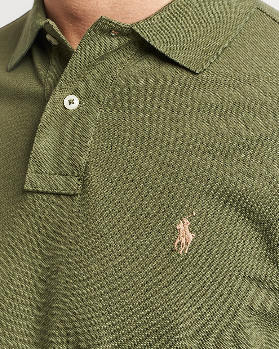 Homme | Pulls Et Tricots | Polo Ralph Lauren | Custom Slim Fit Long Sleeve Polo Dark Sage