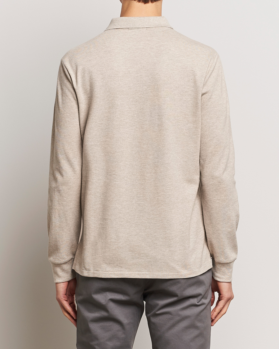 Homme | Pulls Et Tricots | Polo Ralph Lauren | Custom Slim Fit Long Sleeve Polo Beige Heather