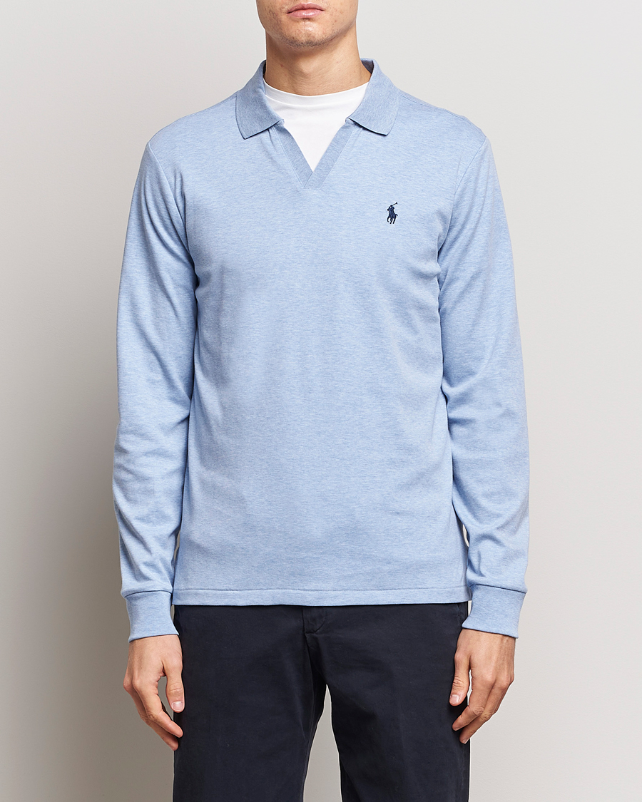 Homme | Polos | Polo Ralph Lauren | Long Sleeve Polo Shirt Isle Heather