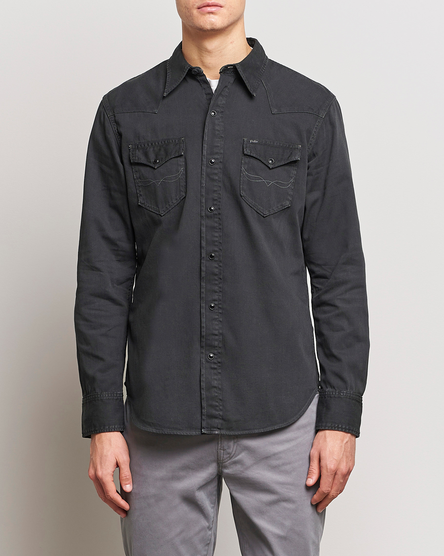 Men | Denim Shirts | Polo Ralph Lauren | Western Denim Shirt Black